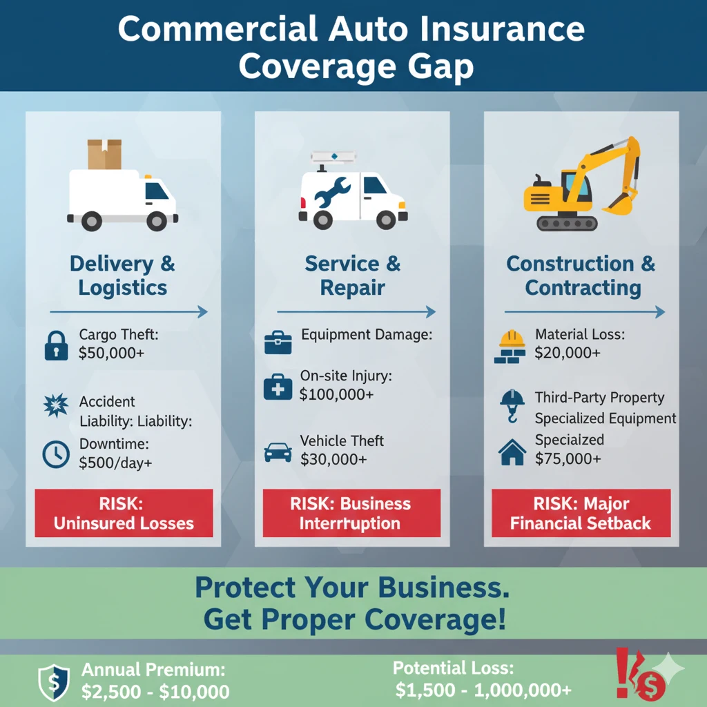 Commercial Auto Insurance Coverage Gap Infographic