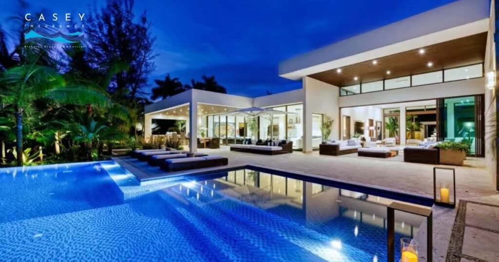 Luxury home with landscaping - private client insurance for high net worth families