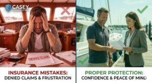 Common marine insurance mistakes boat owners make versus proper coverage protection and planning