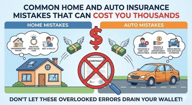 Home and Auto Insurance Mistakes