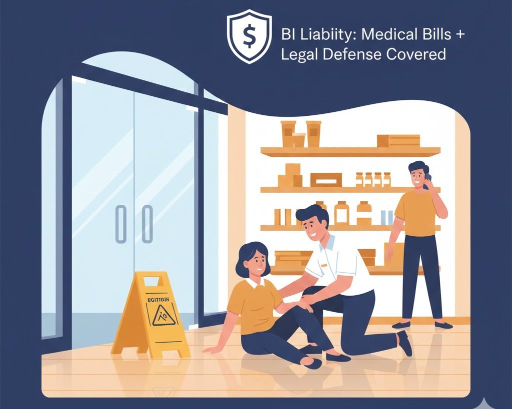 Bodily injury liability insurance slip and fall coverage scenario for small businesses